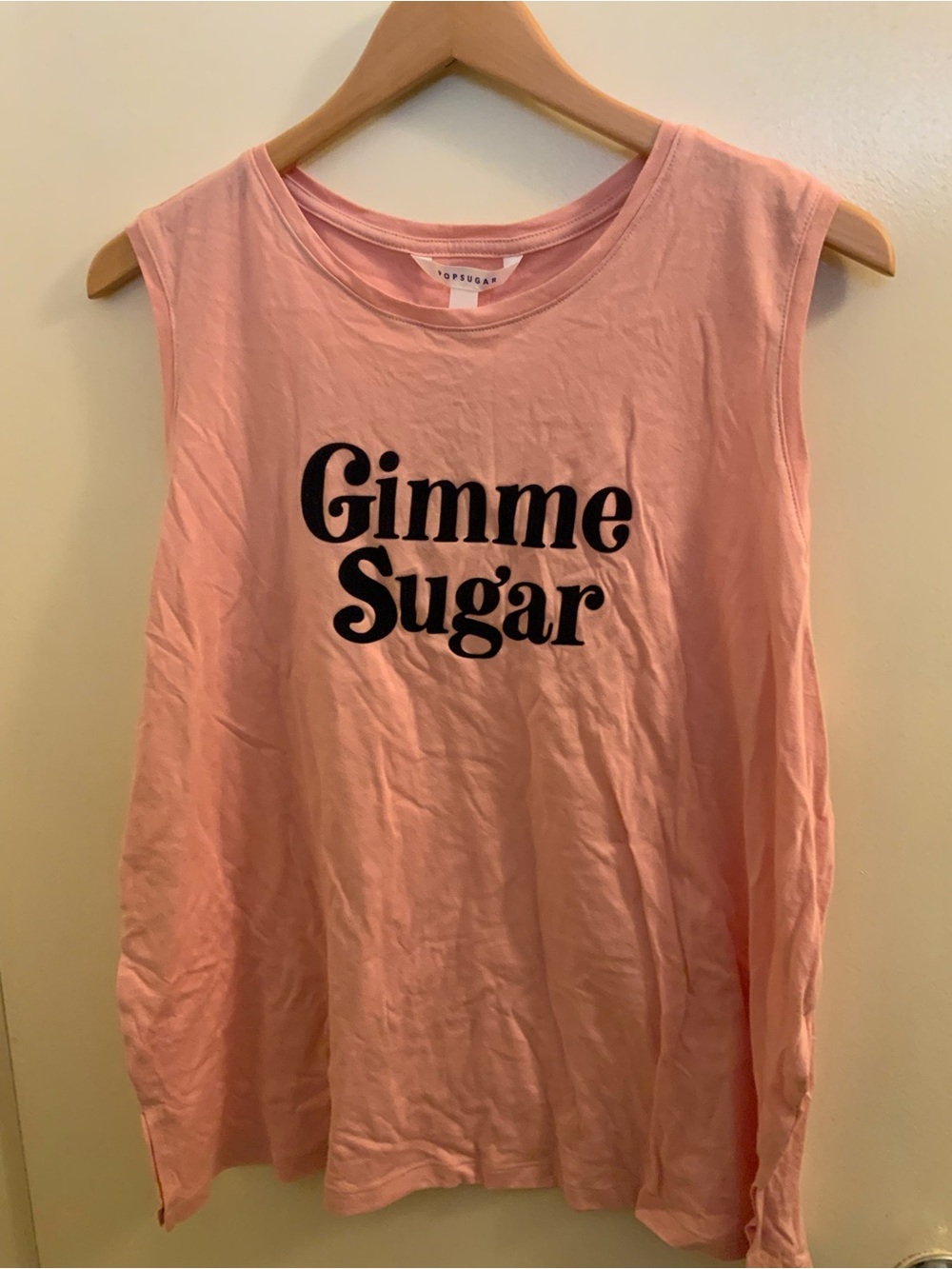 POPSUGAR Pink 'Gimme Sugar' Graphic Tank Top